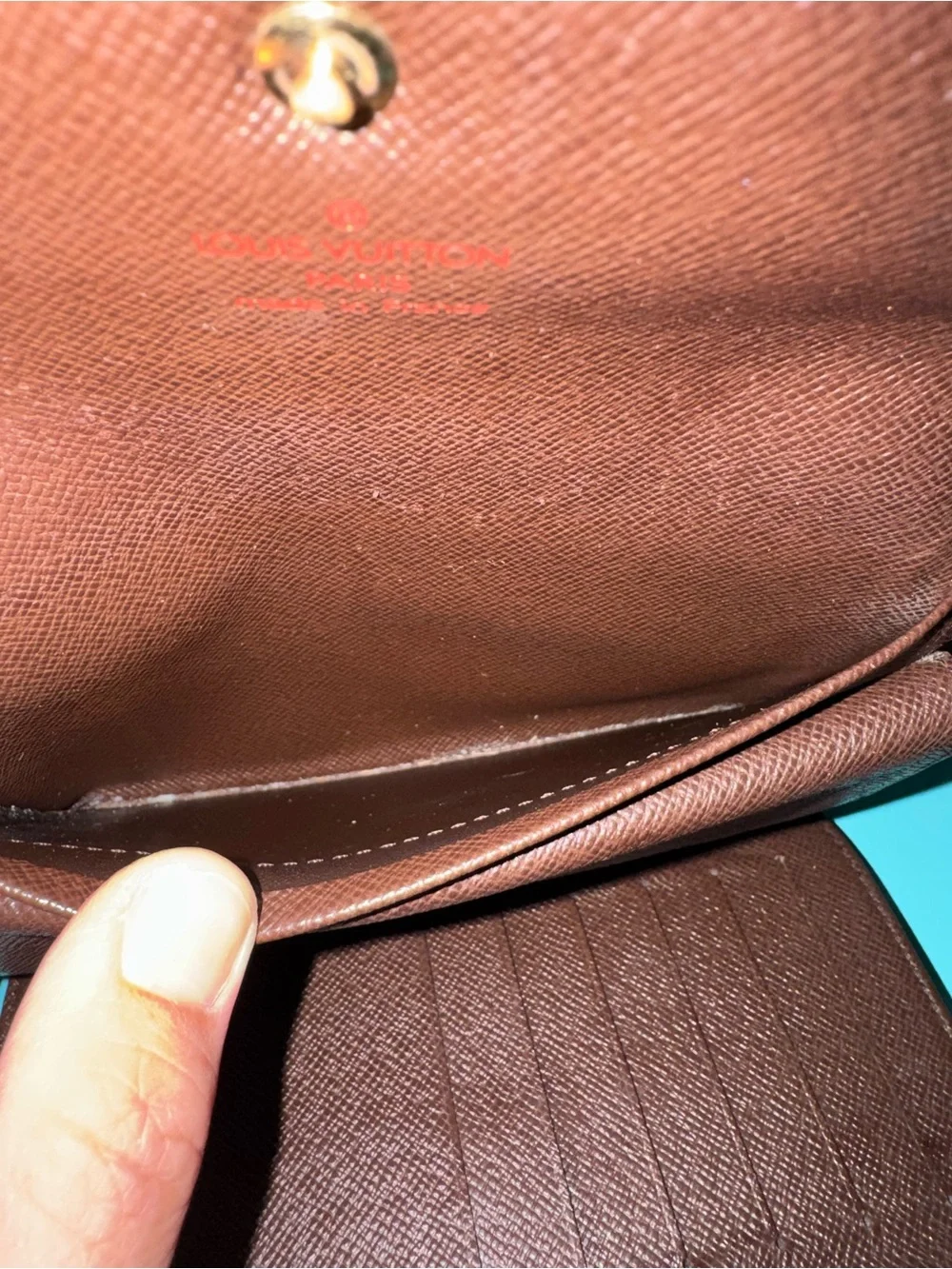 Louis Vuitton Brown Checkered Continental Wallet